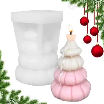 3D Ziemassvētku Eglītes Formas Sveču Veidnes REMONTDARBOS Aromterapijas Sveces Mājās gatavotu Ziepju, Vaska Māla Apmetuma Apdare