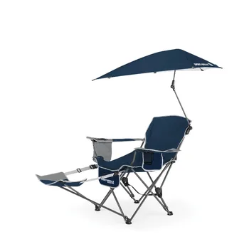 Blue Kempinga Krēsls, ar Skavu Saules Ēnā, pludmales krēslu, kempings 