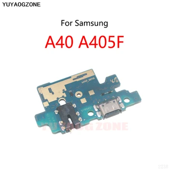 10PCS/Daudz Par Samsung Galaxy A40 A405F USB Maksas Dokstacijas Pieslēgvieta Ligzda Jack Plug Flex Kabelis Uzlādes Valdes Modulis