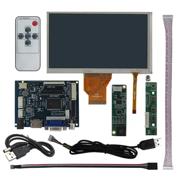 6.5 Collu AT065TN14 LCD Ekrānu VGA HDMI AV-Saderīgu Draiveri Kontroles padomes Digitizer Touchscreen Aveņu Pi Monitors