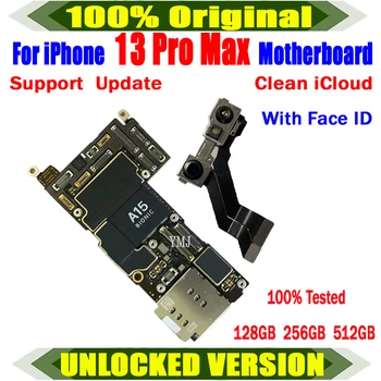 Rūpnīcas Atbloķēt Mainboard IPhone 13 Pro Max Ar/Bez Sejas ID Mātesplati Tīru Iclou Loģika Valdes 128g/256g/512g 100% Pārbaudīta