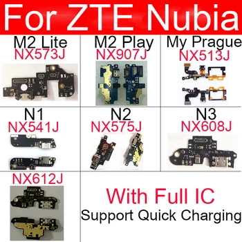 USB Lādētāja Uzlādes Kuģa ZTE Nubia M2 Lite NX573J M2 Spēlēt NX907J Mans Prāgas NX513J N1 NX541J N2 NX575J N3 NX608J NX612J