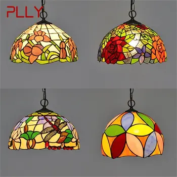 PLLY Tiffany Kulons Gaismas Mūsdienu LED Lampas piederumi Dekoratīvās Mājas Ēdamistaba