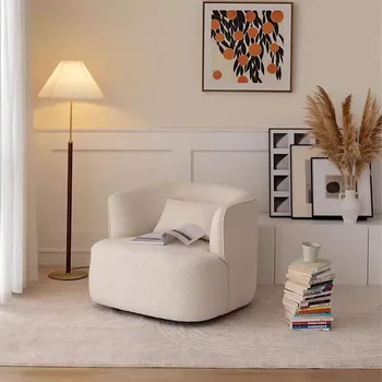 Luksusa Ziemeļvalstu Viesistaba Dīvāni Slinks Minimālisma Vienas Guļamistabas Dīvāni Mūsdienu Lounge Maza Balta Canape Mājas Mēbeles Salons
