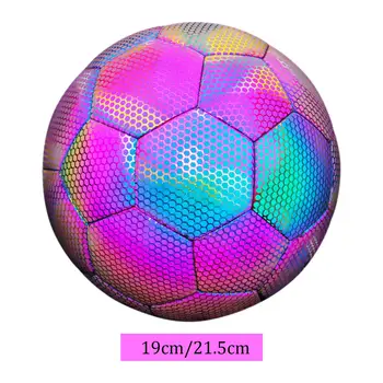 Futbola Bumbu Atstarojošs Hologrāfiskā Tīņi PU Ādas Futbola Ārā, Sporta