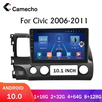 Camecho Honda Civic Hečbeks 2006-2011 Android Auto Radio Multimediju Video Navigācijas 2 Din DVD Stereo Auto Radio Autoradio