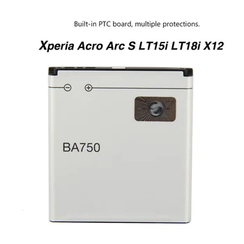 Sākotnējā BA750 1460mAh Akumulatoru Sony Ericsson Xperia Acro LT15i Arc S LT18i X12