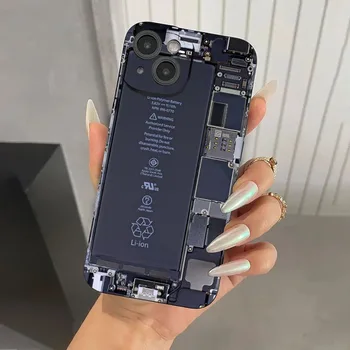 Plates Modeli, Matēts Silikona Tālrunis Lietā Par iPhone 11 12 13 14 15 Pro Max XS X XR 7 8 Plus SE 