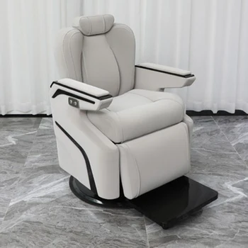 Profesionālās Lounge Frizētava Krēsli Sejas Griešanas Stilists Frizieris Krēsli, Rakstāmgalds, Grims Taburete Con Ruedas Salons Mēbeles WJ25XP